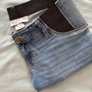 Maternity jeans with side stretch panels